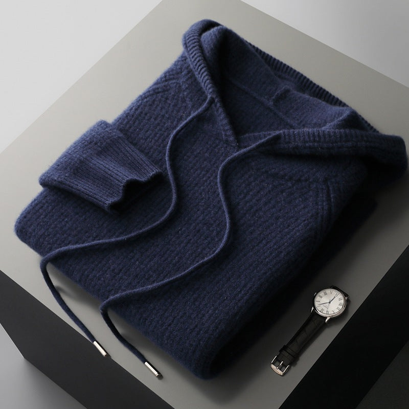 Autumn And Winter New Cross-border Hooded Cashmere Sweater