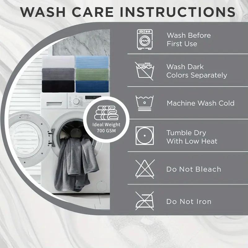 Four-piece Grey Bath Towel Set, Highly Absorbent, Quick-drying, Lint-free, Skin-friendly, Thickened And Durable. A Must-have For Your Home Bathroom, Practical And Stylish.