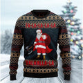 Ugly Christmas Sweater With Santa Graphic 3D Printed Hoodie Casual