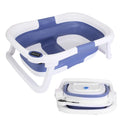 Baby Bath Tub With Thermometer Collapsible Travel-Friendly 0-24Months Baby Bathtub