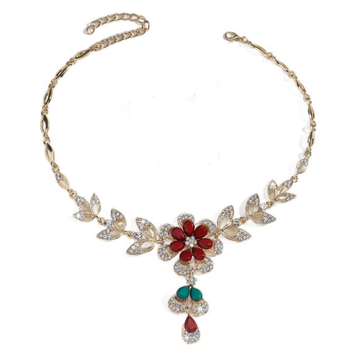 Affordable Luxury Fashion Water Drop Flower Necklace