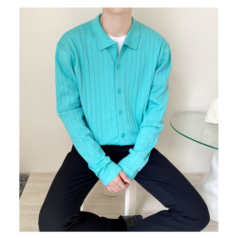 Trendy Casual Loose Lapel Men's Sweater