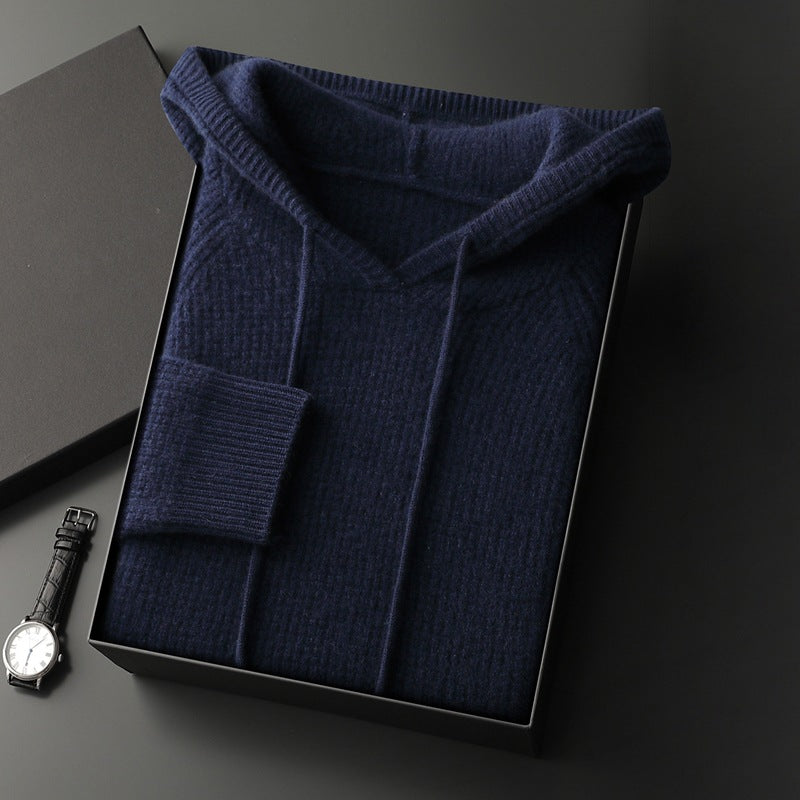Autumn And Winter New Cross-border Hooded Cashmere Sweater