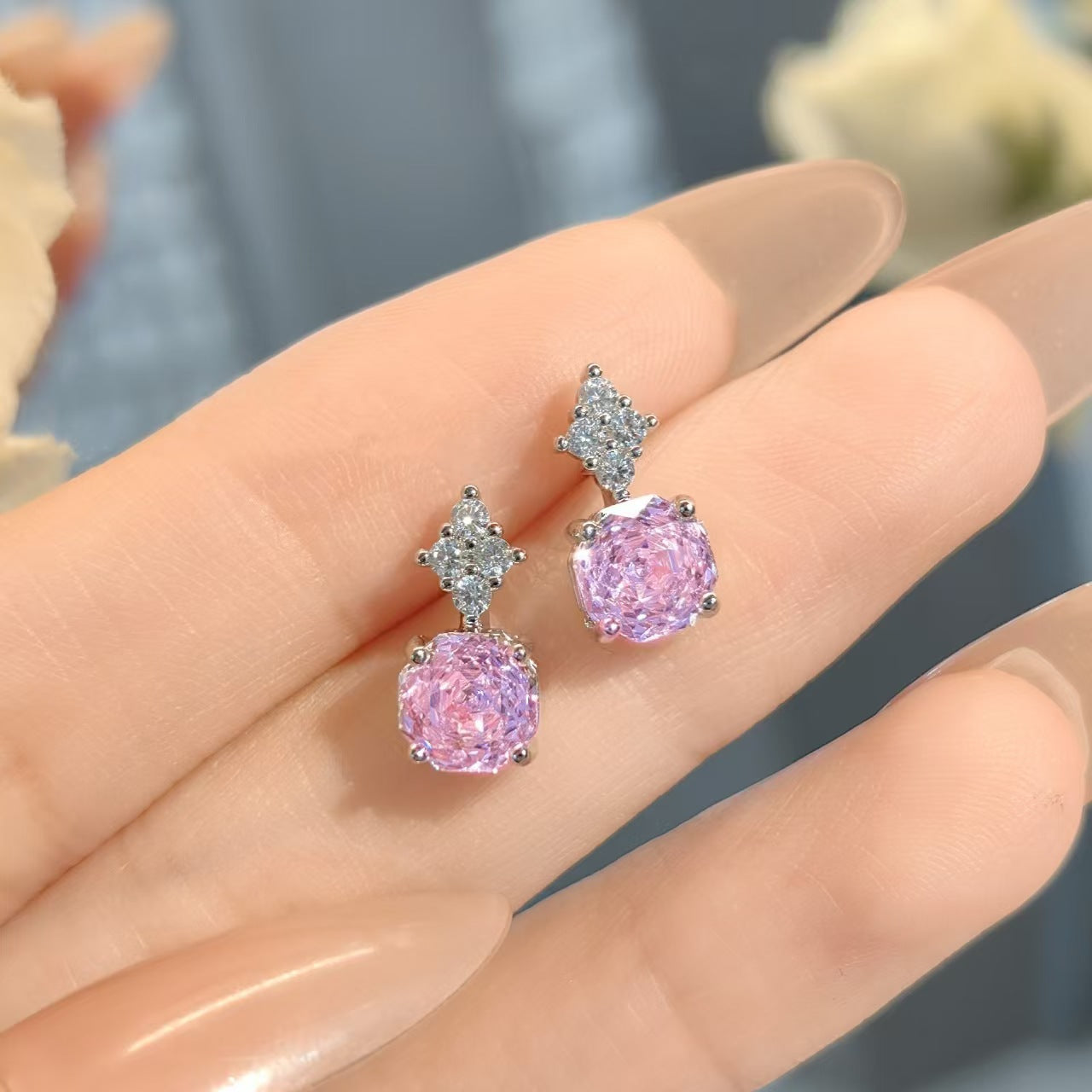 Fashion Personality Affordable Luxury Octagonal Necklace