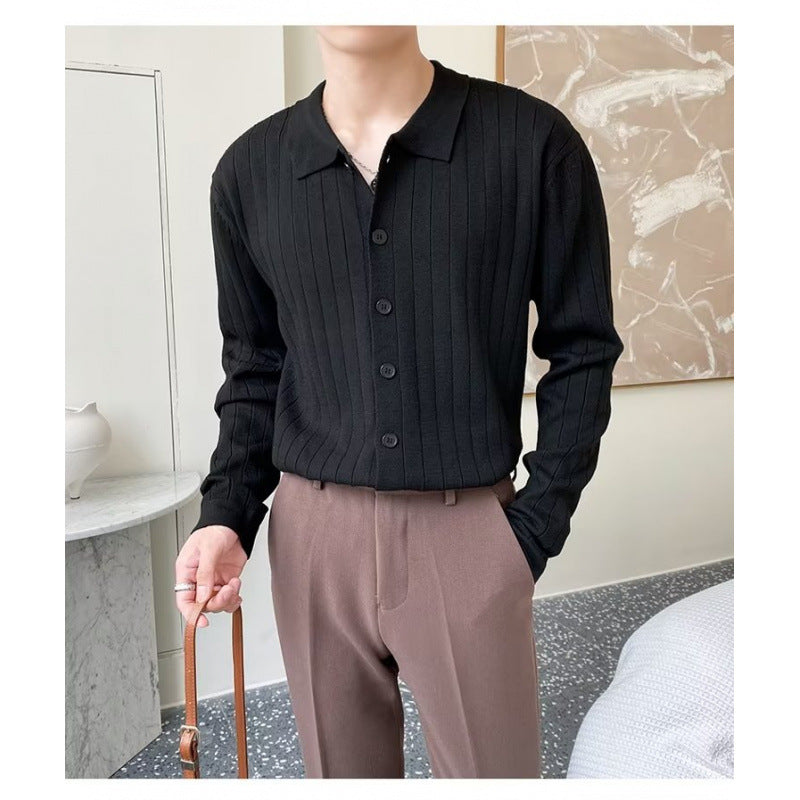 Trendy Casual Loose Lapel Men's Sweater