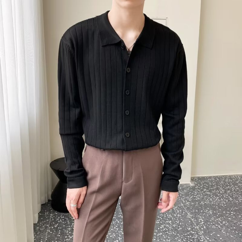 Trendy Casual Loose Lapel Men's Sweater