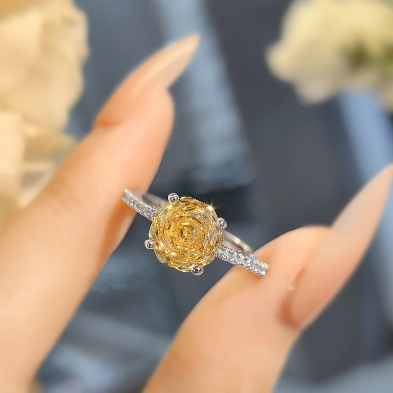 Fashion Personality Affordable Luxury Octagonal Necklace