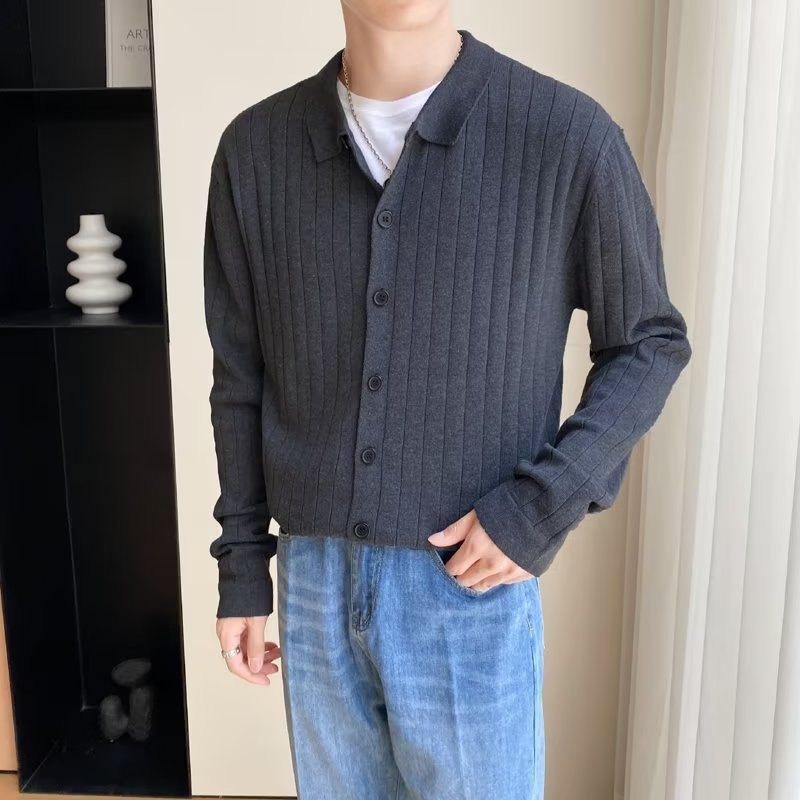 Trendy Casual Loose Lapel Men's Sweater