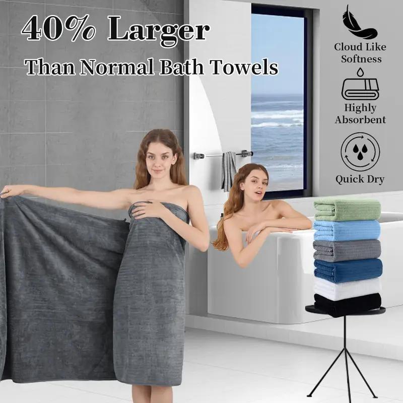 Four-piece Grey Bath Towel Set, Highly Absorbent, Quick-drying, Lint-free, Skin-friendly, Thickened And Durable. A Must-have For Your Home Bathroom, Practical And Stylish.