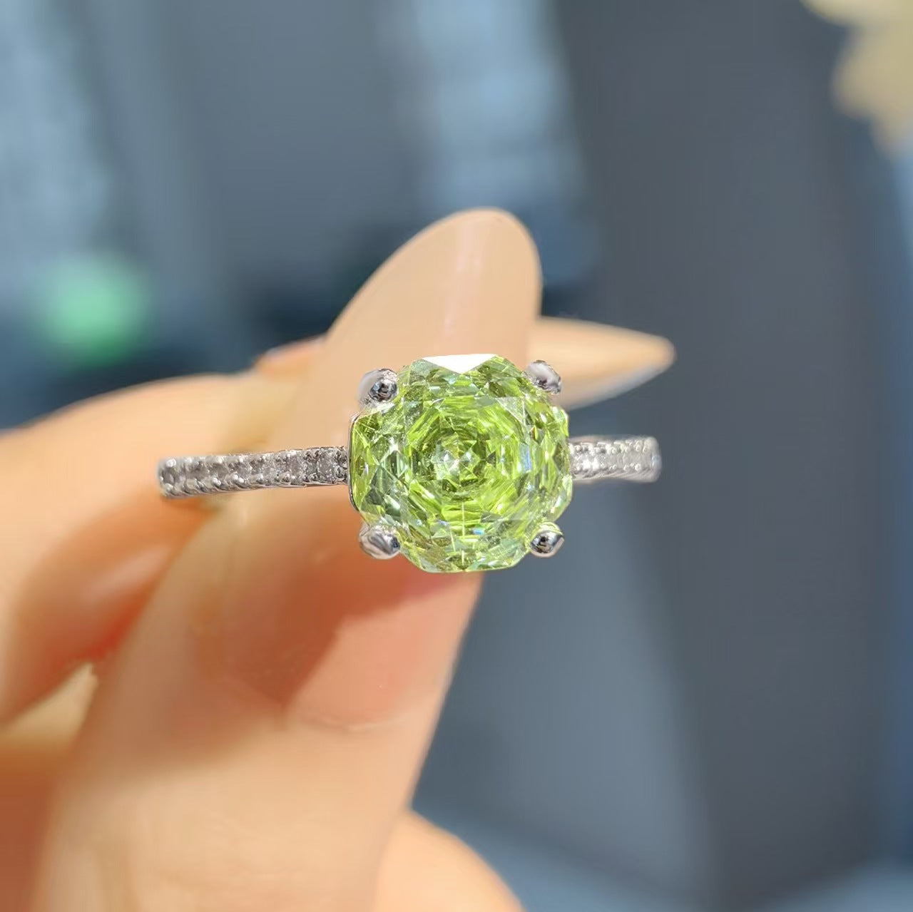 Fashion Personality Affordable Luxury Octagonal Necklace